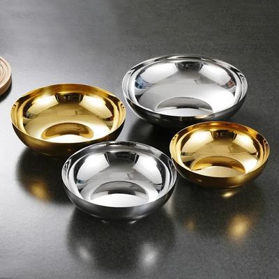 Koreanische Edelstahlschüssel für kalte Nudeln Haushalt Ramen-Schüssel Suppenschüssel Isolierte Reisschüssel Salatschüssel