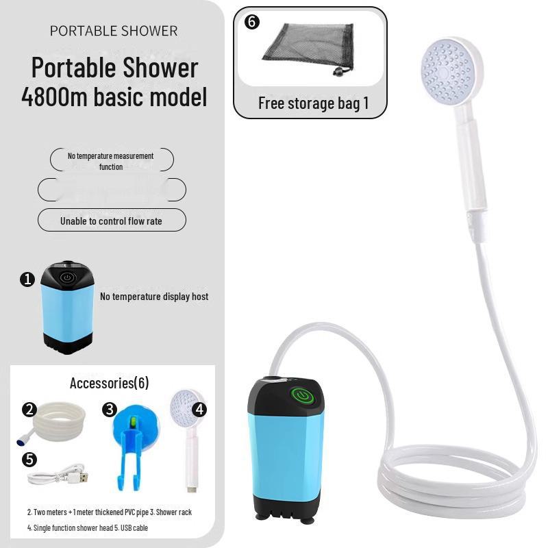 Portable Electric Shower for Outdoor Bathing, Construction Sites, Dormitories, and Rural Homes.