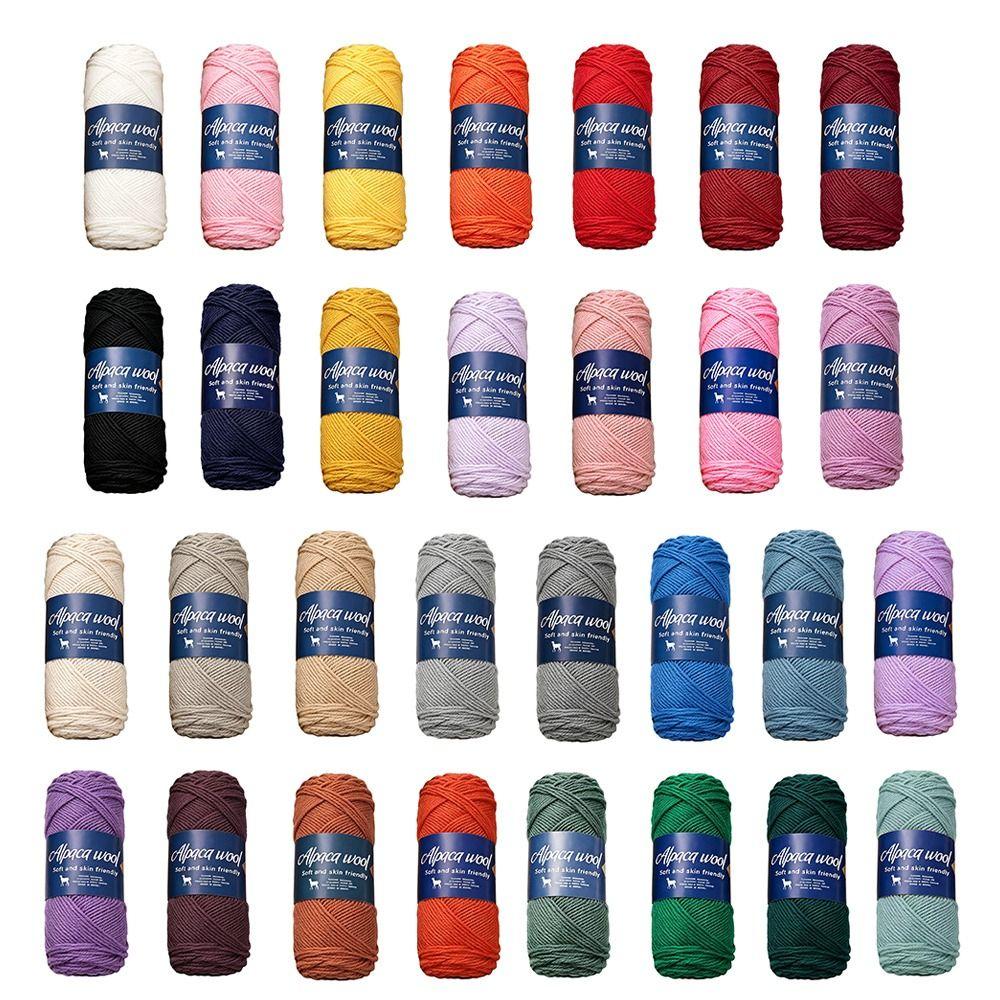 1Roll Handicraft Alpaca Wool Yarn Soft Warm Coarse Yarn DIY 100g Knitting Crocheting Yarn