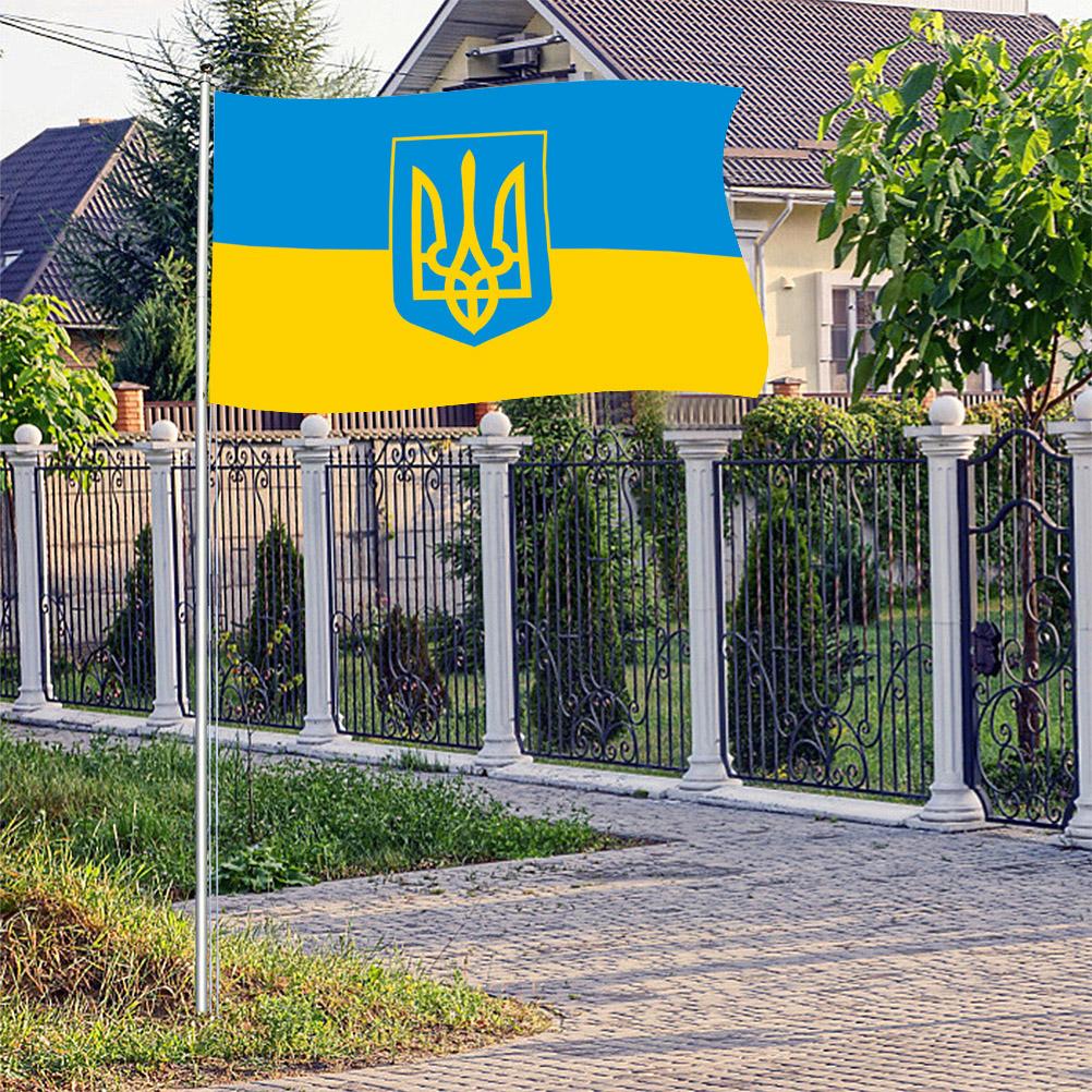 Ukraine Nationalflagge 90x150cm Blau Gelb Ukraine Fliegende Flagge für Hof Außendekoration