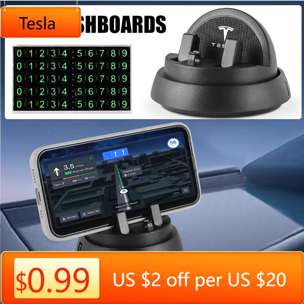 Autoaufkleber Tesla Auto Handyhalter 360° drehbar Armaturenbrett Handyhalterung für Tesla Model Y Model 3 2017-2023/MODEL3 Highland 20
