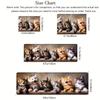 1PC Soft Cat Pattern Rectangle Runner Rug, Machine Washable, Low Pile, Non-Slip Backing, Comfortable Fresh Looking Floor Mat