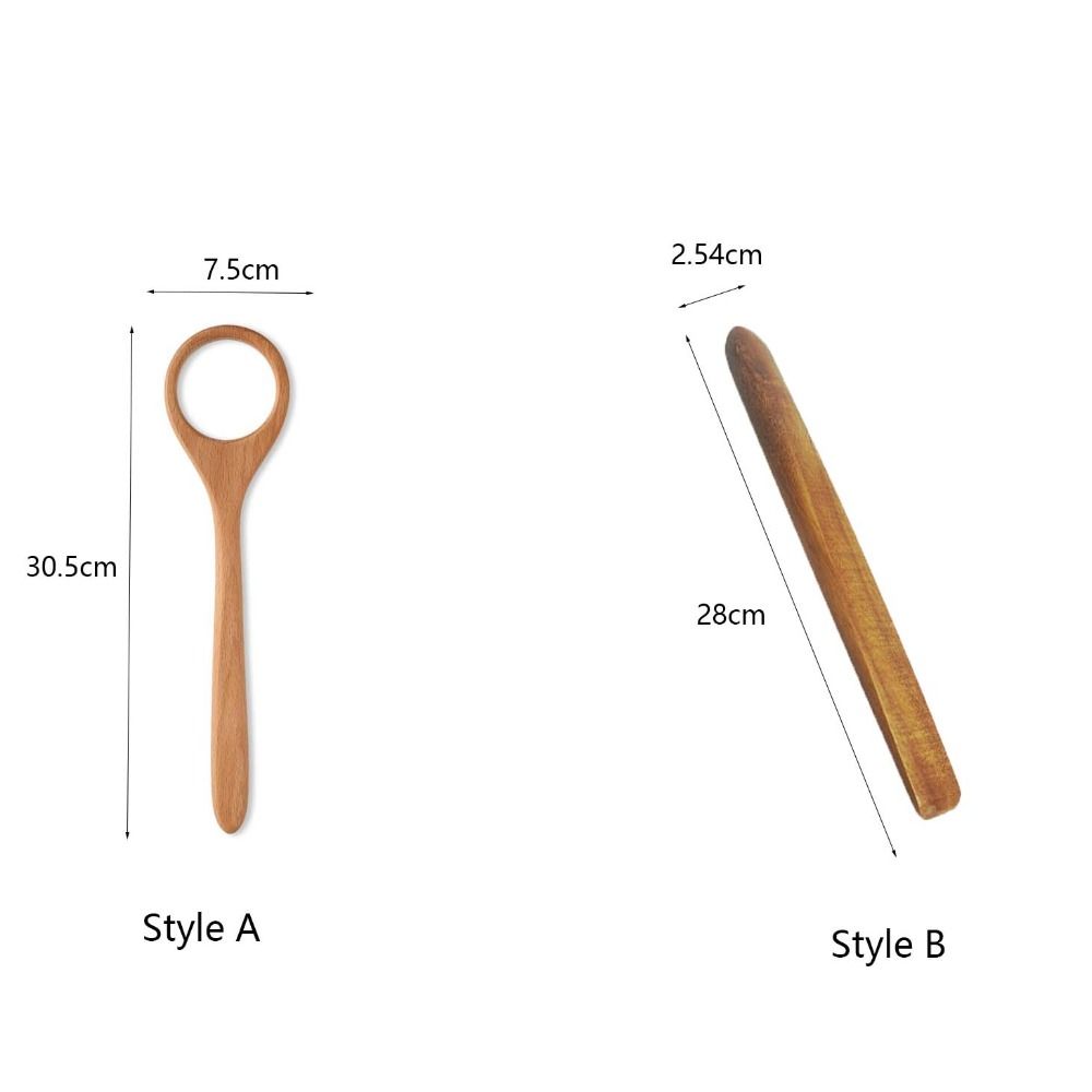 Ruční míchadlo na těsto Dřevěná míchací tyč na kváskové těsto Klasická dánská metla na těsto Máslo