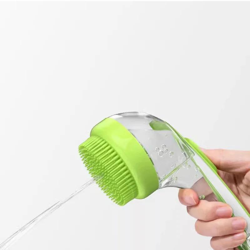 Pet Bath Brush for Dogs Cats – Soft Silicone Massage Grooming Brush for Easy Washing