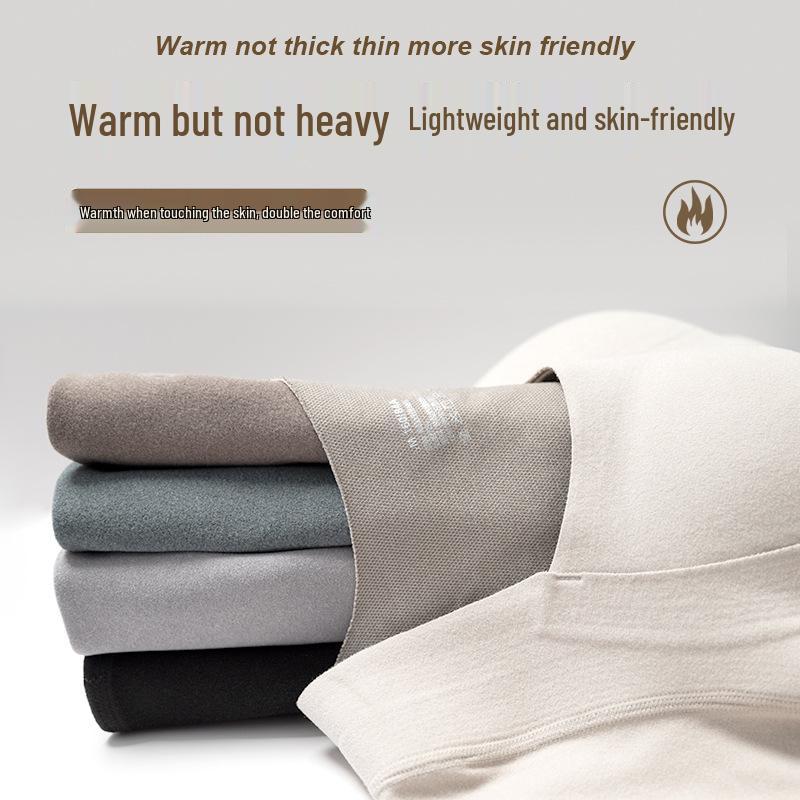 Women's Graphene Fleece-Lined Long Sleeve Underwear with Built-in Bra - 8866 Base Layer Top for Autumn/Winter