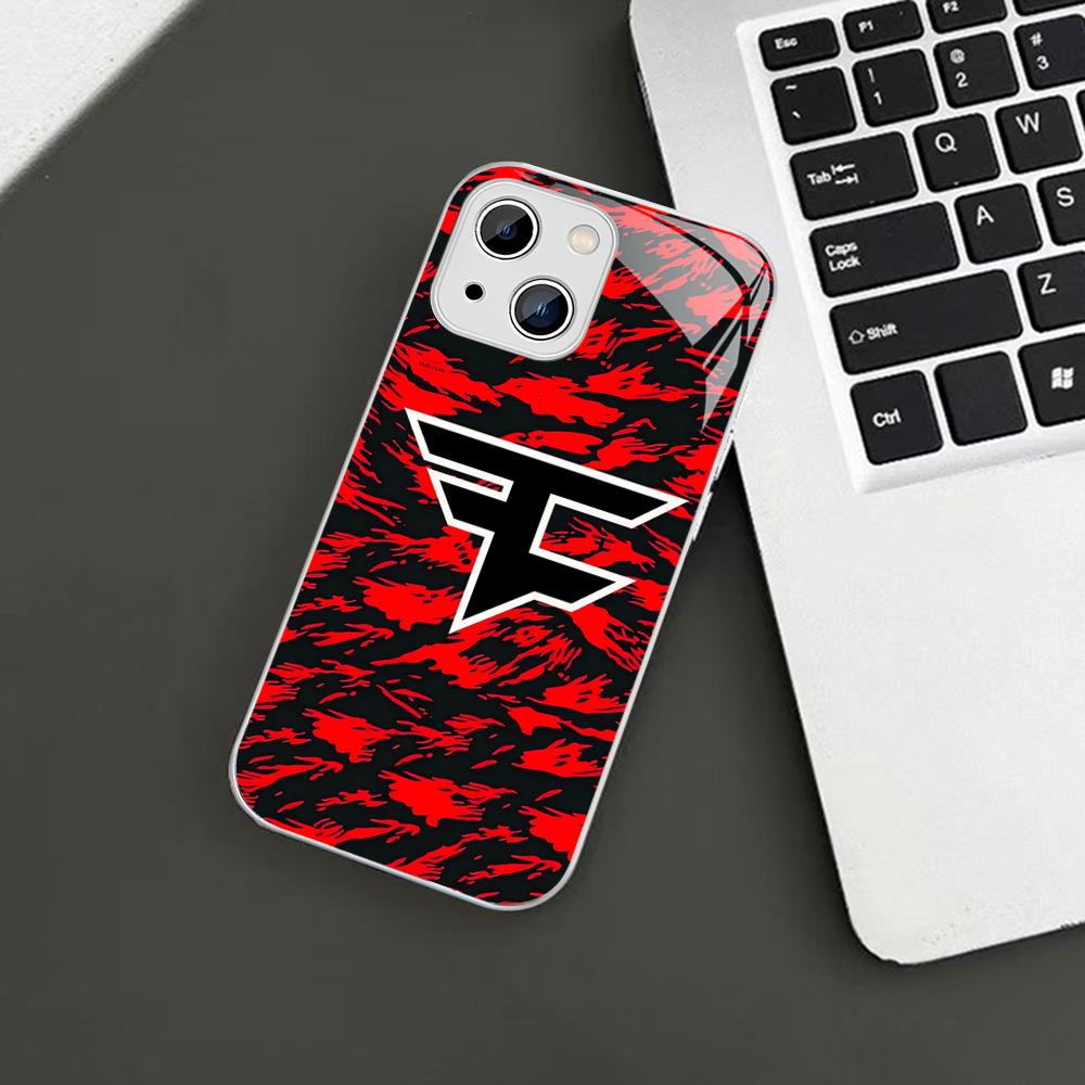 F-Fa-Ze C-Clan Logo Phone Case For iPhone 14 13 12 Mini 11 Pro XS Max X XR 14 Plus Tempered Glass Cover