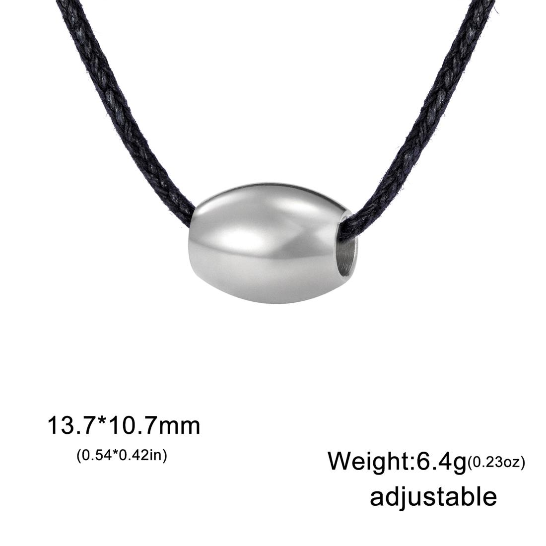 Punk Skull Necklace for Men Adjustable Black Wax Cord Lucky Bead Tree of Life Freemasonry Choker Stainless Steel Jewelry