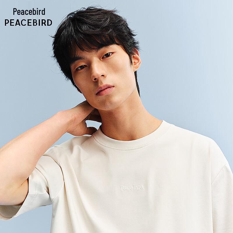 Peacebird Men s Deconstructed Crew Neck Short Sleeve T-Shirt S