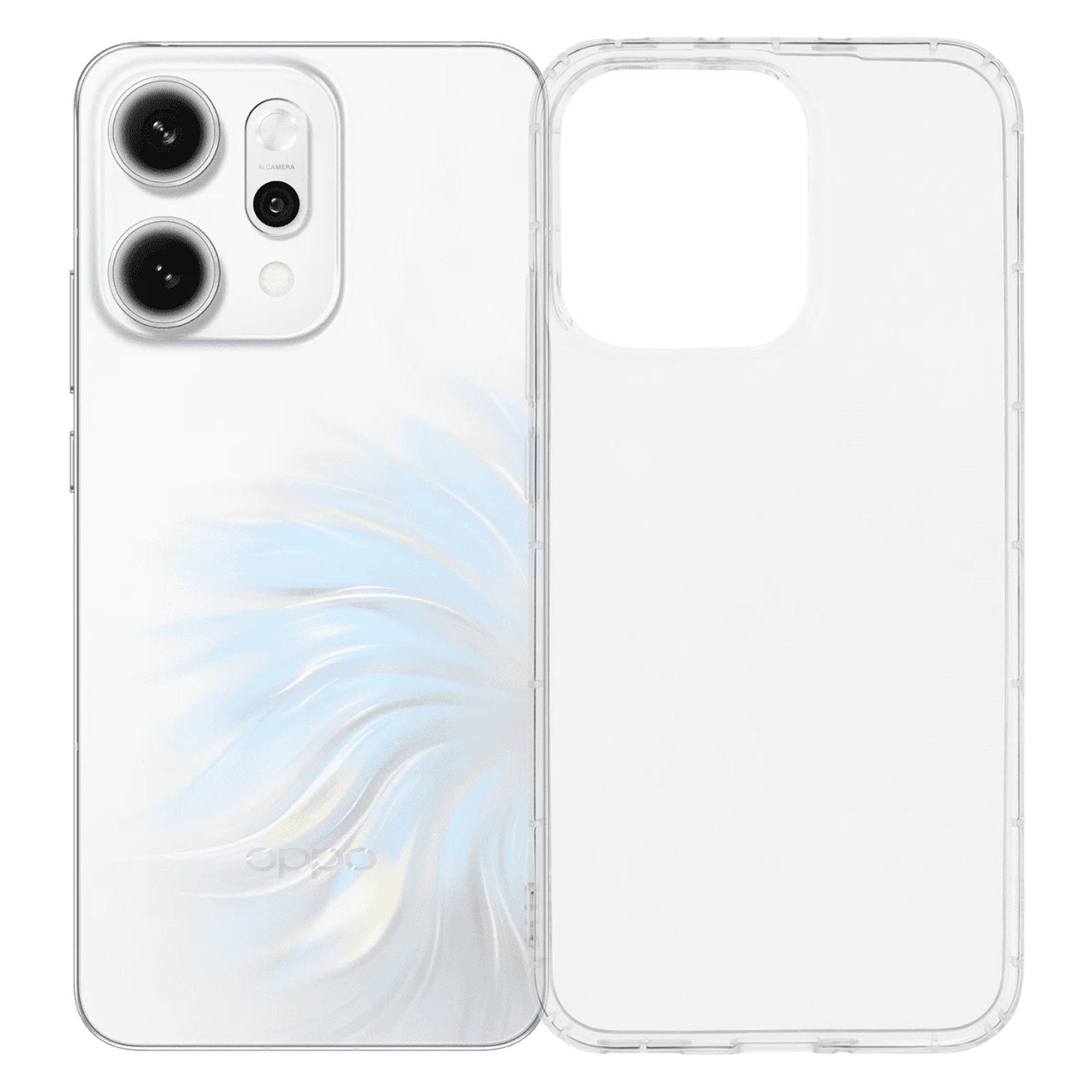 

Для Oppo Reno14 5G (Глобальный) Прозрачный ТПУ чехол-накладка на заднюю панель телефона с защитой подушками безопасности A