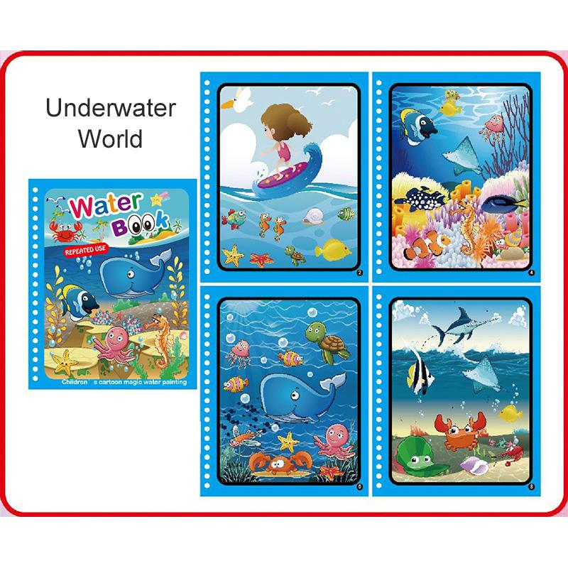 Water Coloring Books Party Favors Suitable for Kids Children Day Birthday Reuse Novelty Festival Gifts Gathering Supplies TMZ