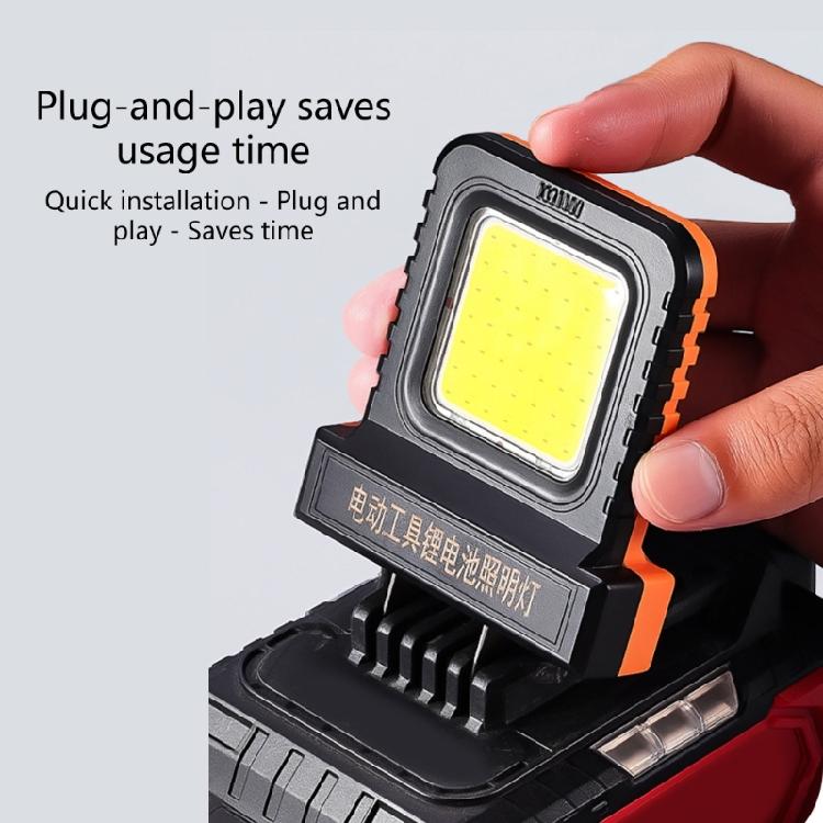 LED Workshop Light For Cordless Tool Batteries Adjustable Clamp Design 2 Mode Portable Task Lighting