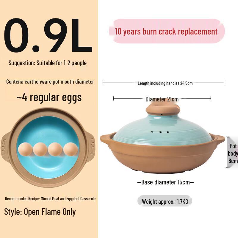 Natural Chef Ceramic High-Temperature Casserole