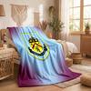 Burnley Football Print Flannel Blanket Soft Warm Sofa Bed Throw Blanket For Home Office Bedroom