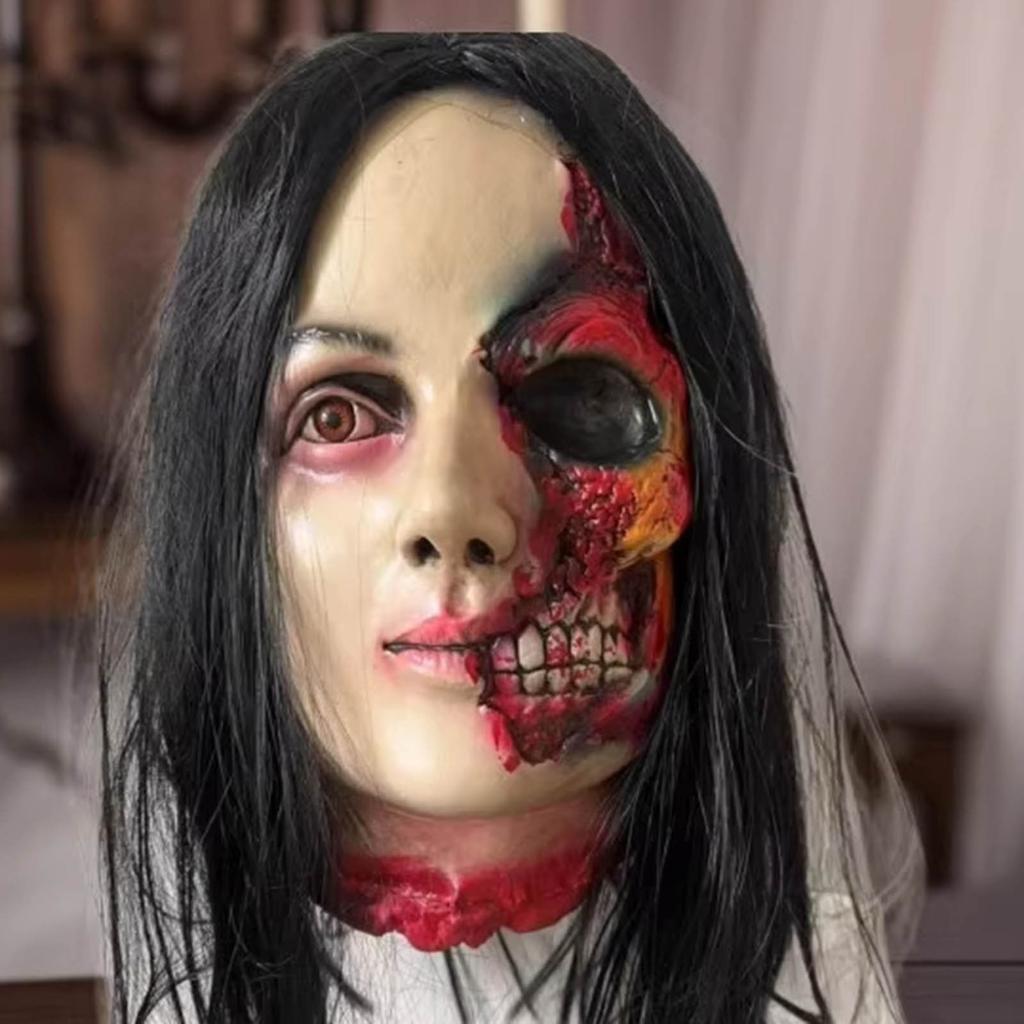 Terrifying Human Decapidated Head Ornaments, Haunted House And Room Scary Theme Decorative Props, Hanging Corpses, Skulls