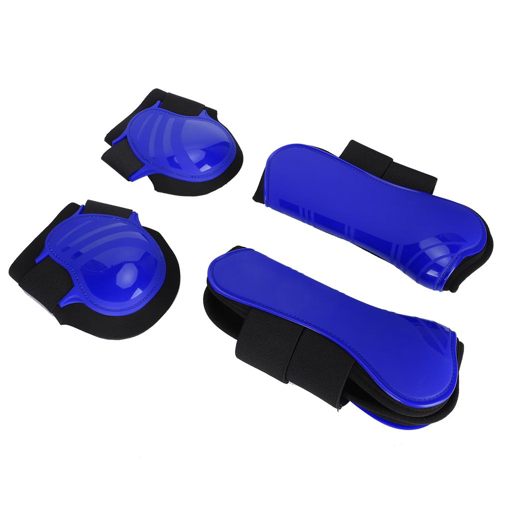 1Sada koňské legguard chránič nohou PU zesílená skořepina elastické odpružení vnitřní padblue L