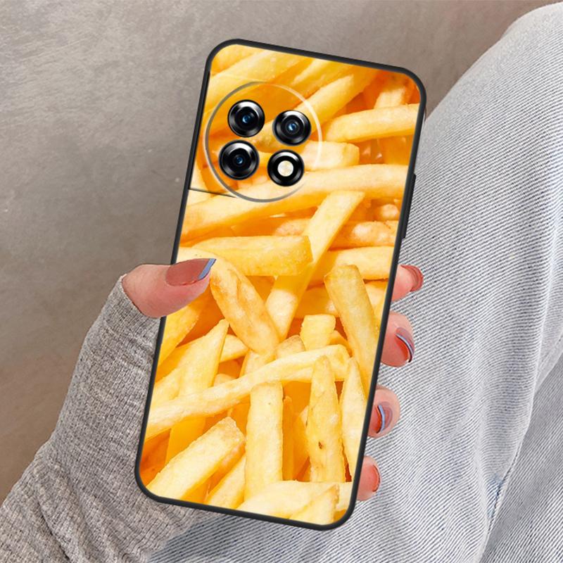French Fries Burger Pizza Cover For OnePlus Nord 4 3 CE 2 Lite N20 N10 N30 OnePlus 8T 10T 13 13R 12 12R 11 10 Pro Case