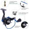Spinning Fishing Reel 12+1 BB Fishing Reels Spinning Reel 6.2:1Gear Ratio Ultra Smooth Fishing Wheel for Saltwater Freshwater