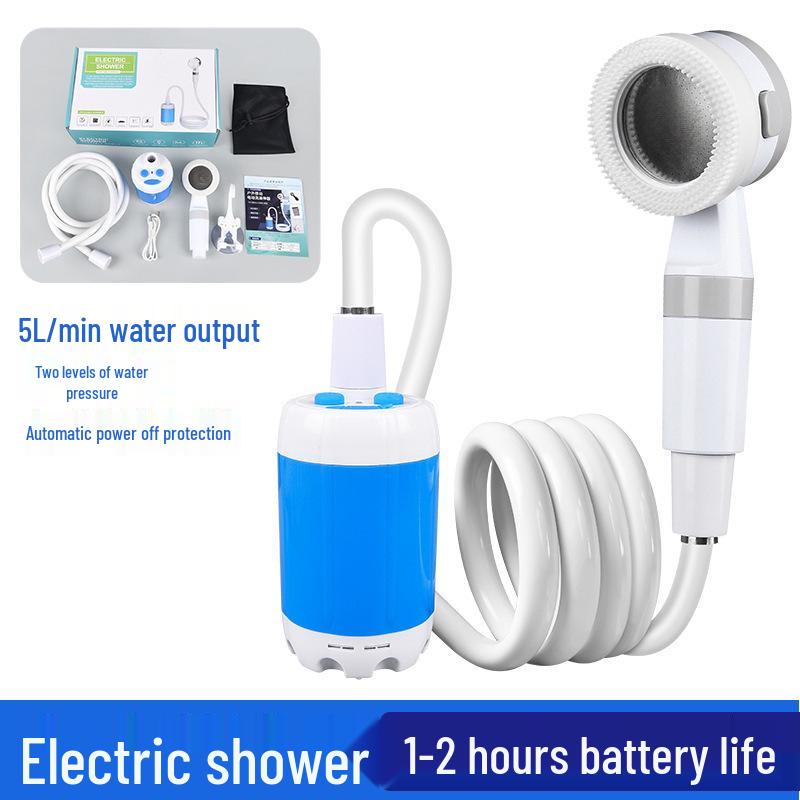 Portable Wireless Shower: Rechargeable Outdoor Bathing Solution for Camps, Dorms, and Construction Sites