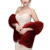 Women's Winter Faux Fur Bridal Shawl Wrap