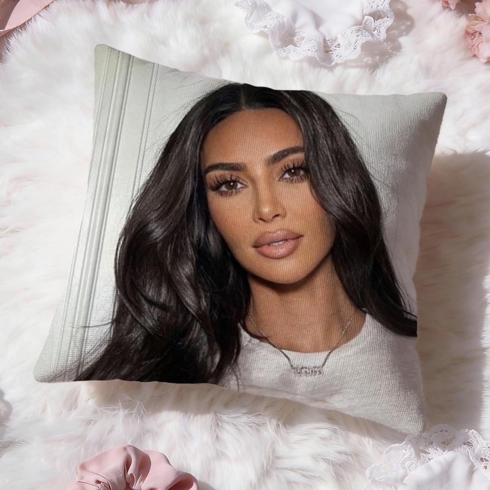 K-Kim K-KardashianS Cushion Cover Premium Comfort Reversible Pillow Cove -Two in One Design for Any Room & Car Interior