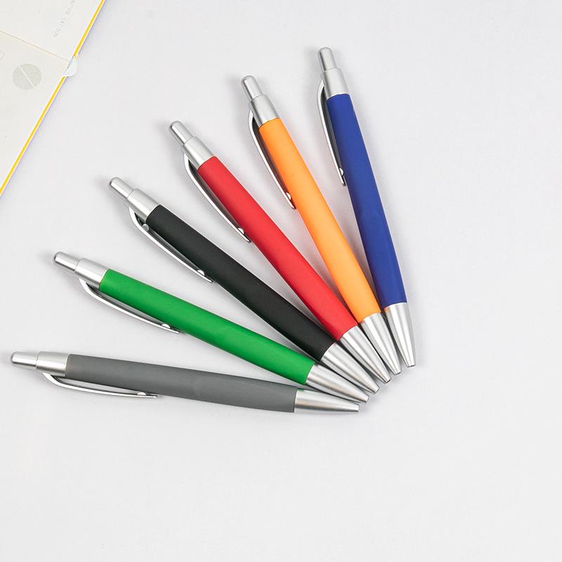 Business Gift Colored Spray Ballpoint Pen with Logo for Advertising, Hotels, and Meetings