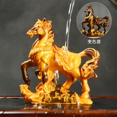 Cheval d'Attraction de Richesse Créative Ornement Animal de Compagnie à Thé Coloration Changeante Boutique Cérémonie du Thé Service à Thé Accessoires Décoration