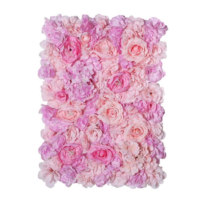 60X40CM Artificial Silk Rose Flower Wall Wedding Christmas Decoration Decorative Silk Hydrangea Wedding Decoration Backdrop