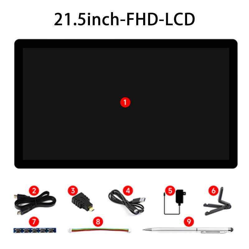 

21.5 FHD 1080x1920 Ємнісний сенсорний РК-екран для Raspberry Pi/Jetson Nano