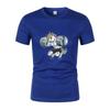 Fun Gym Unicorn Weightlifting Fitness Bodybuilding Printed Round Neck T-Shirt Summer Breathable Quick-Dryingcasual Short Sleeves