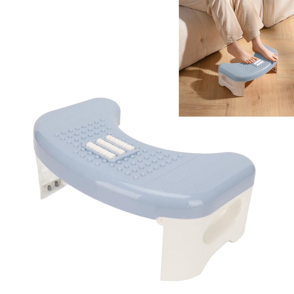 Toilet Stool Foldable Curve U Design Antislip Portable Easy Storage Poop Stool for Batchroom