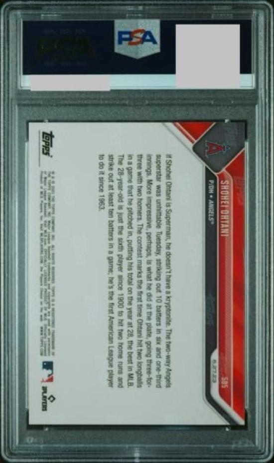 [PSA Appraisal Item] Shohei Otani topps now #505 Dual Wield Card 10 Strikeouts 2HR (PSA10)