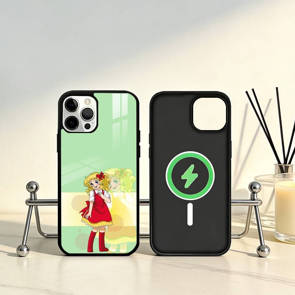 Anime Candy Candy Phone Case For iPhone17,16,15,14,13,12,11 Plus,Pro Max Magnetic For Magsafe Wireless Charging