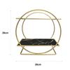Organizador de Maquillaje Metálico | Estantería 2 Niveles Efecto Mármol | Diseño Moderno y Elegante