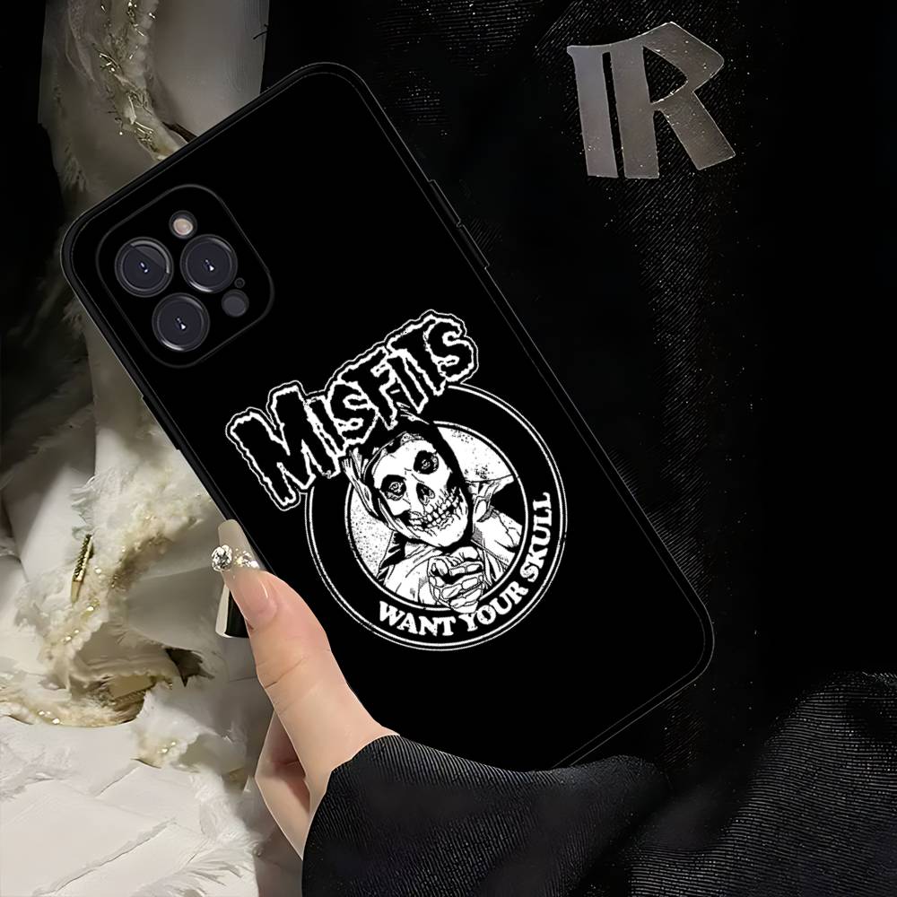 The M-Misfits G-Glenn Danzig Phone Case For IPhone 16 Pro Max 15 17 Plus 14 13 12 Mini 11 Black Cover