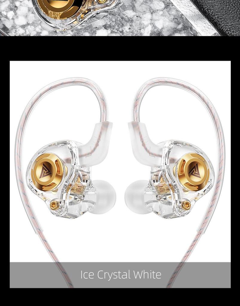QKZ AK6 SRS In-Ear HiFi Earphones with Dynamic Drivers, Heavy Bass, In-line Control, and Wired for Sports