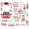 Graduation Party Photo Booth Props Set for Class of 2026 with Glasses Hats Signs and Decorative Accessories for Graduation Events