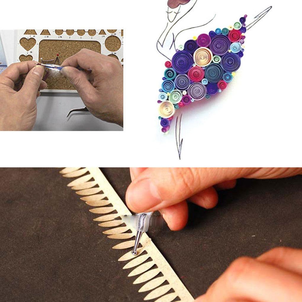 Packung mit 5 Prägestiften Nail Art Ton Punktierwerkzeug Tragbare Handarbeiten DIY Herstellung Manuelle Handwerkzeuge Zubehör für Frauen Mädchen