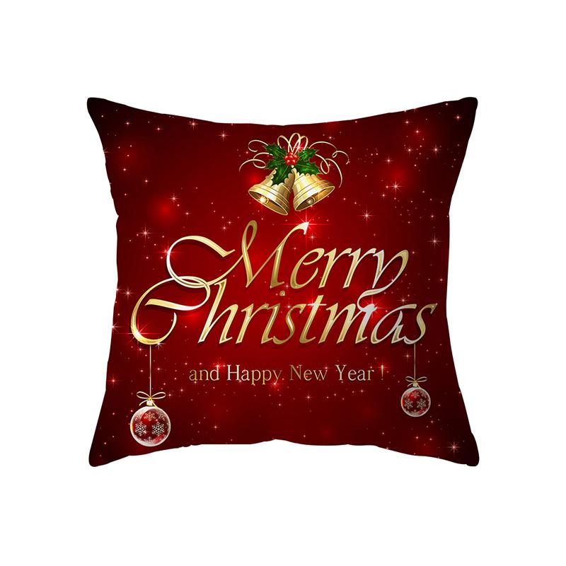 Christmas Tree Christmas Theme Decoration Printing Pattern Cushion Cover Home Living Room Sofa Decoration Pillow Pillow Cover