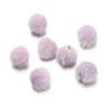 10pcs 17mm Plush Fur Covered Ball Beads Charms Pompom Beads Pendant for DIY Earring Bag Keychain Pendant Jewelry Making Supplies