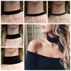 Svart Sammet Choker Halsband Goth Gotisk Handgjord Retro Burlesk Smycke