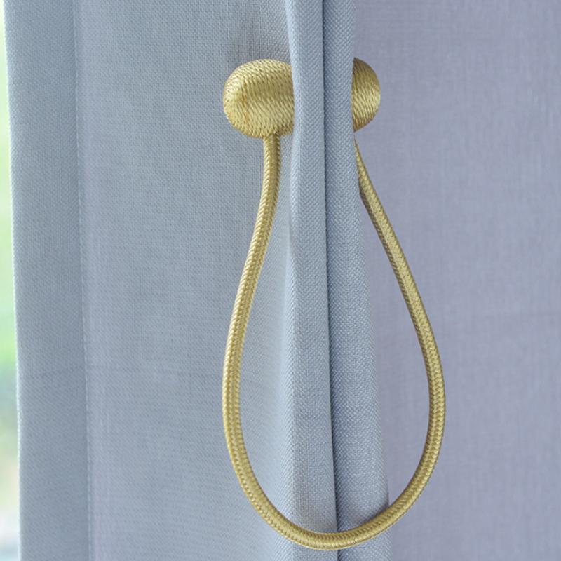 1PC Magnetic Ball Curtain Tiebacks Tie Rope Accessory Rods Accessoires Backs Holdbacks Buckle Clips Hook Holder Home Decor