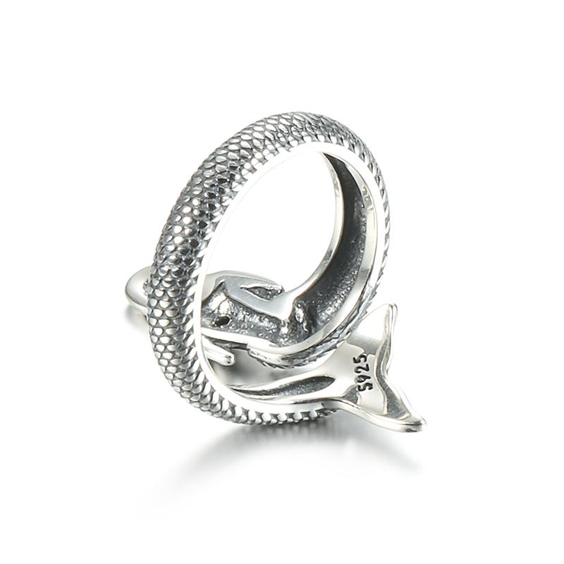 Sale Trendy 100%    Animal Collection Mermaid Family Finger Rings For Women  Jewelry Gift