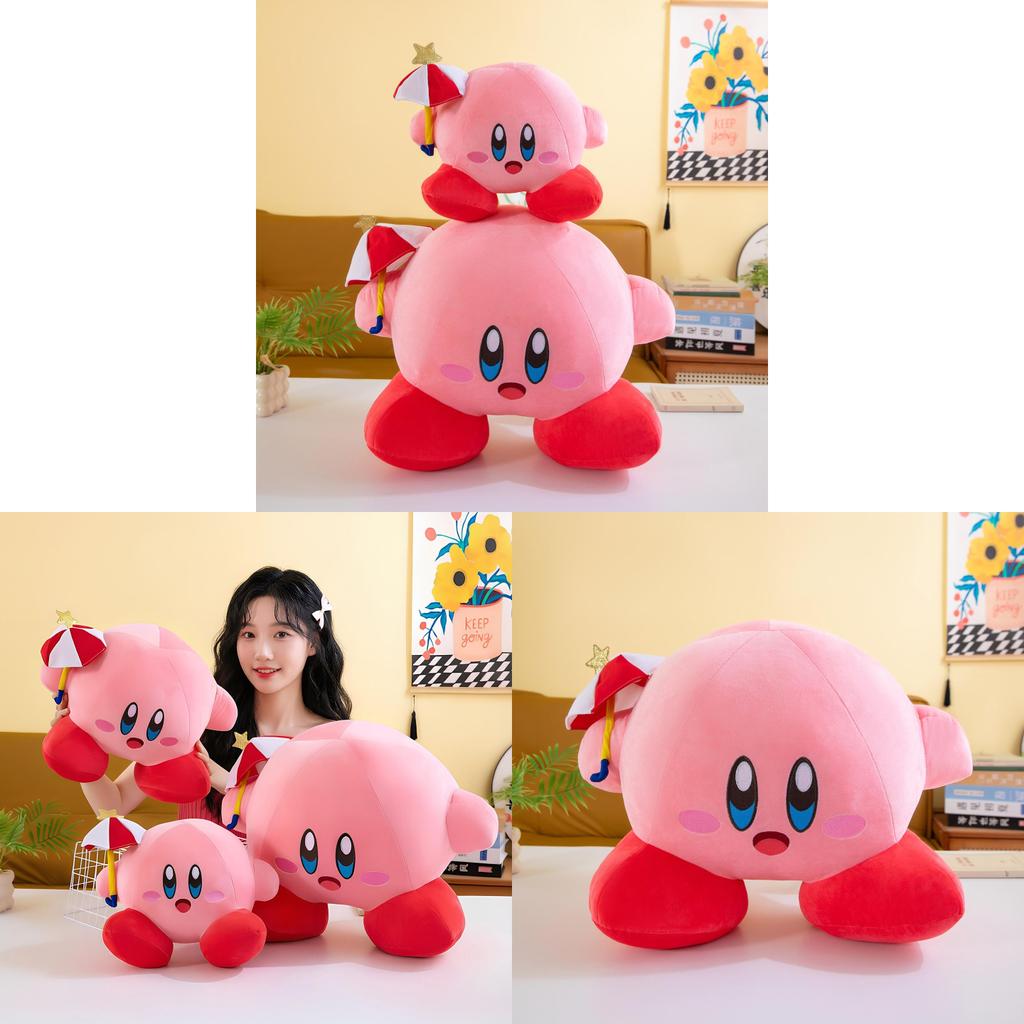 Umbrella Star Kirby Plush Toy Soft Stuffed Animal For Kids And Collectors