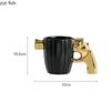 Creative Pistol Ceramic Mug Coffee Cup Couple Water Glasses Milk Tea Cups Breakfast Cup Afternoon Tea Cups Milk Mugs Tea Mugs