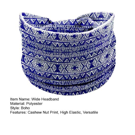Wide Headband Sweat Absorbing Terry Ring Non Slip Elastic Hairband Boho Turban Knotted Headwrap Fashion Accessory