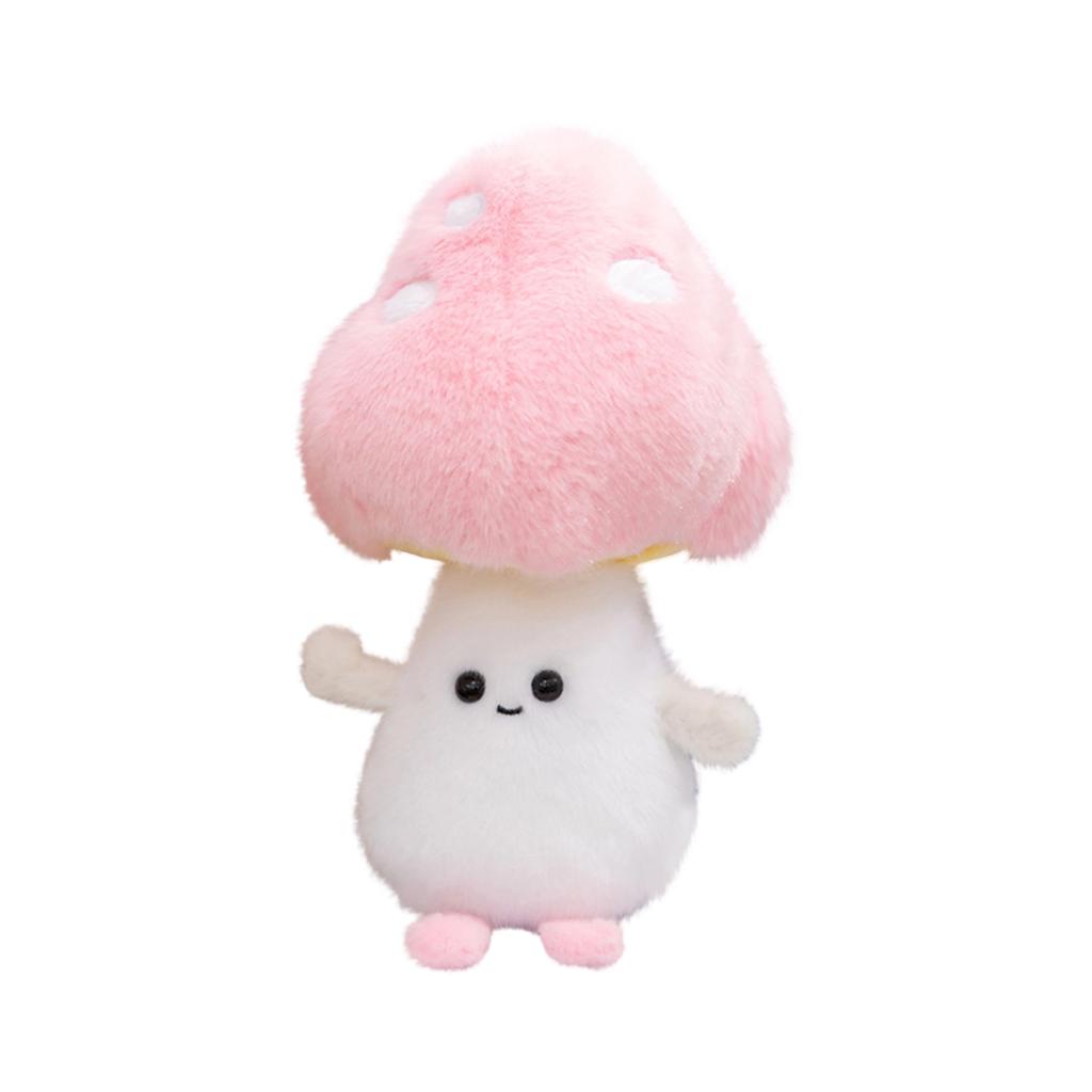 Plush Mushroom Toy Soft Stuffed Cartoon Doll with Luminous Feature for Children Gift and Room Decoration Cute Design