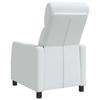 Recliner Chair White Fabric