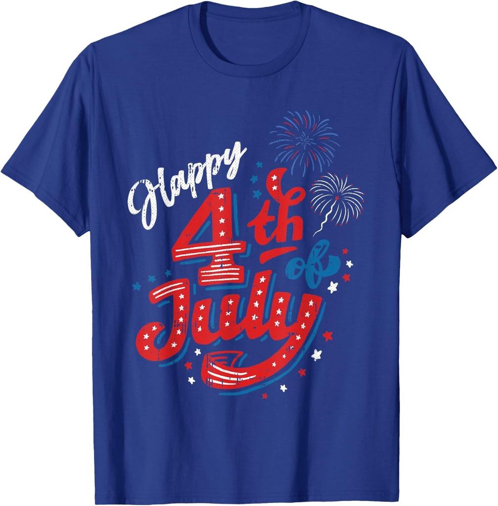 Happy 4th of July Cool Independence Day Patriotic American T-Shirt