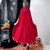 JUNDOMECY Halloween Cosplay Little Red Riding Hood Costume for Luxurious and Plus Size Outfit with Fairytale Character Costume for Cultural Stage and