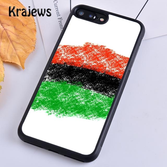 Krajews Panafrikanische Flagge Weiche Telefonhülle Für iPhone 14 5 6s 7 8 plus X XR XS 11 12 13 pro max Samsung Galaxy S21 S22 ultra